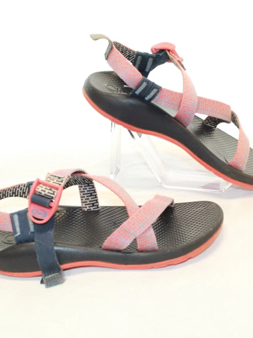Chaco Kids Size 5 Penny Coral Z1 EcoTread Adjustable No Toe Post Sport Sandals